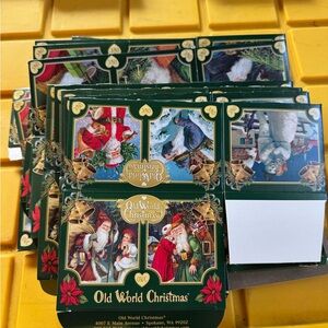Old World Christmas ornament boxes